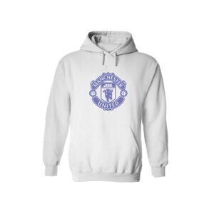 Manchester United FC White and Purple Hoodie